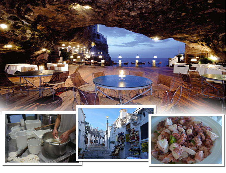 一度は行ってみたい洞窟レストラン＆世界遺産アルベロベッロの旅